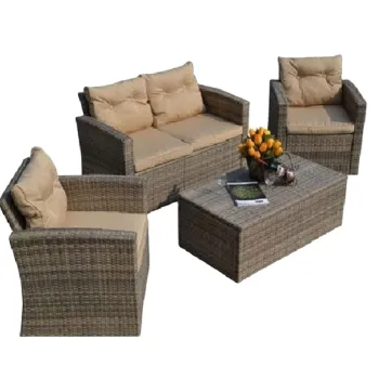 New 4-Piece Green Rattan Garden Chair Set: Your Ultimate Outdoor Seating Solution