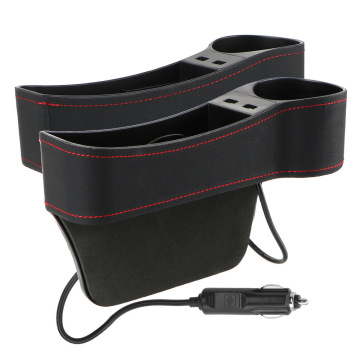 Car Organizer with Dual USB Charger and Storage Box