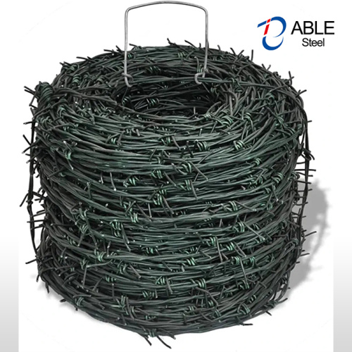 PVC Coated Barbed Wire Fence