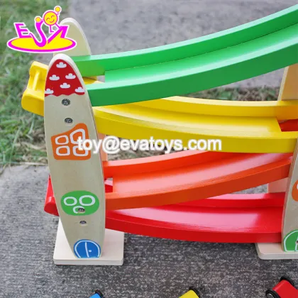 intelligent children wooden car toys games W04E047