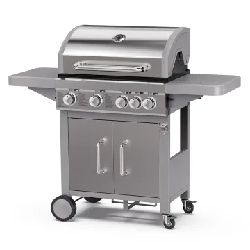 Esun BBQ Factory Direct 4 Burner Propane Outdoor Gas Grill with Side Burner