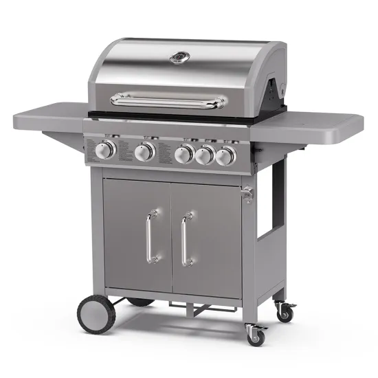 Esun BBQ Factory Direct 4 Burner Propane Outdoor Gas Grill with Side Burner