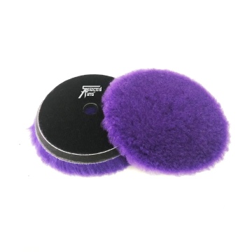 Aggressive Bevel Edge Purple Wool Buffing Pad – Genuine Merino Wool Polishing Pad OEM
