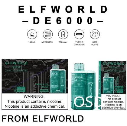 Original Elf Bar World DE6000 Global Wholesale