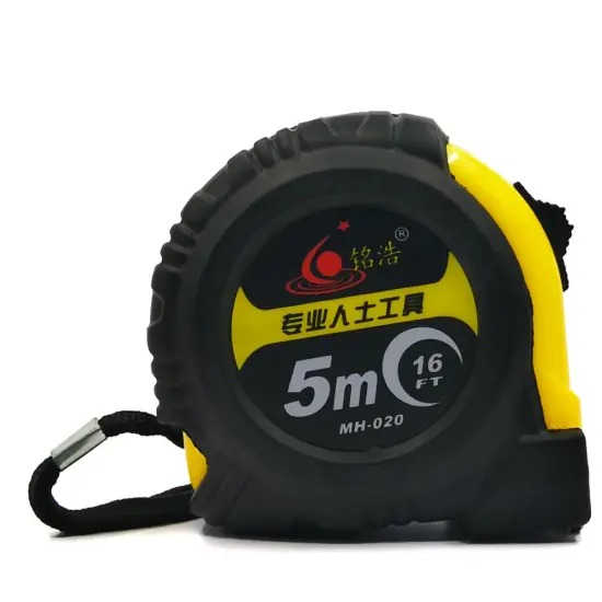 Rubber coated 16ft steel measure tape