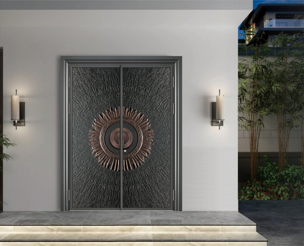 aluminum double front doors