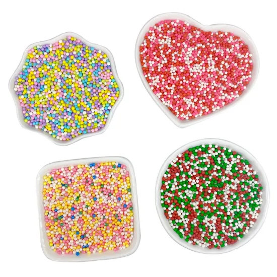 Mini Colorful Edible Beads for Cake Decorating