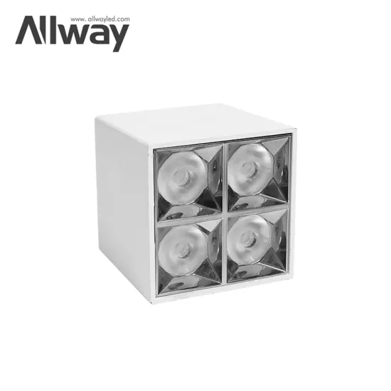 15W SMD2835 Surface Mounted LED Grille Lamp: Indoor Office, School, Aluminum Square Box Light
