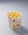 Scatola di popcorn con stampa di uccelli di buon compleanno
