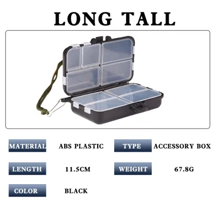 Plastic Fishing Gear Accessories Box Luya Fishing Ture Hooks Bait Multifunctional Tool Case Sea Fishing Rock Fishing Tackle Box