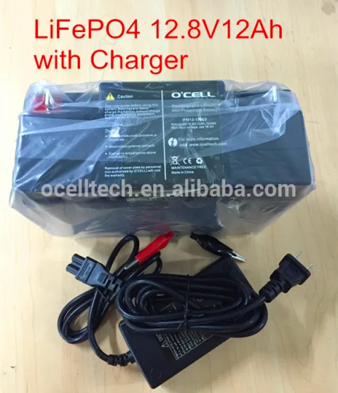 LiFePO4 battery 12V12Ah with SLA casing for solar light with Charger