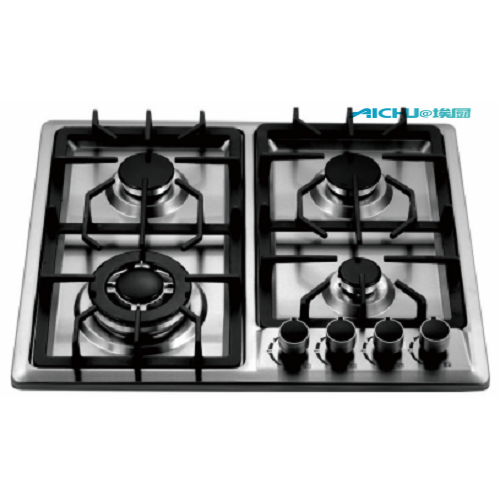 China 4 Burner Stainless Steel Electric Spiral Gas Stove Factory