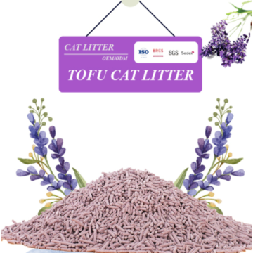 Litera de gato de tofu de lavanda ecológica
