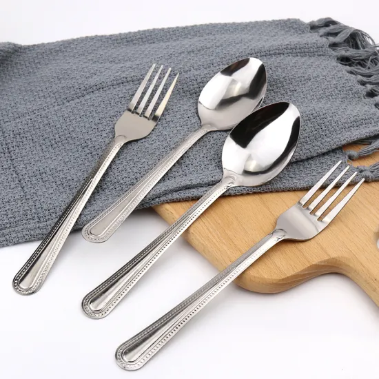 Stainless Steel Cutlery With Fork And Spoon
