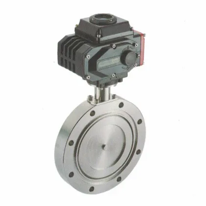 SS304 Stainless Steel Pneumatic Vacuum Butterfly Valve with KF Flange 40mm