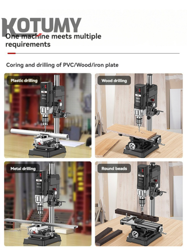 High Power Portable Bench Drill Machine for Household & Industrial DIY Processing