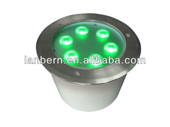 12v 24v Waterproof IP67 High Power decorating outdoor light fixtures in china single color or RGB 6*1W 6*3W under stair lights