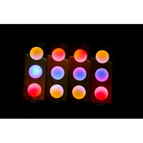 Colorful Flashing Night Glowing LED Golf Ball