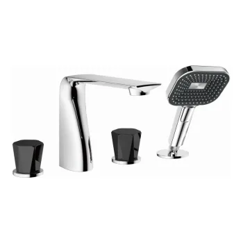 Four-Hole Rim-Mounted Bath Mixer – Hand Shower