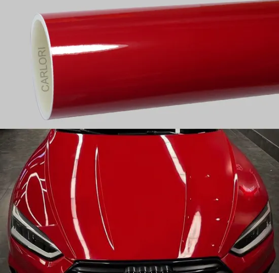 crystal gloss paprika red car wrap