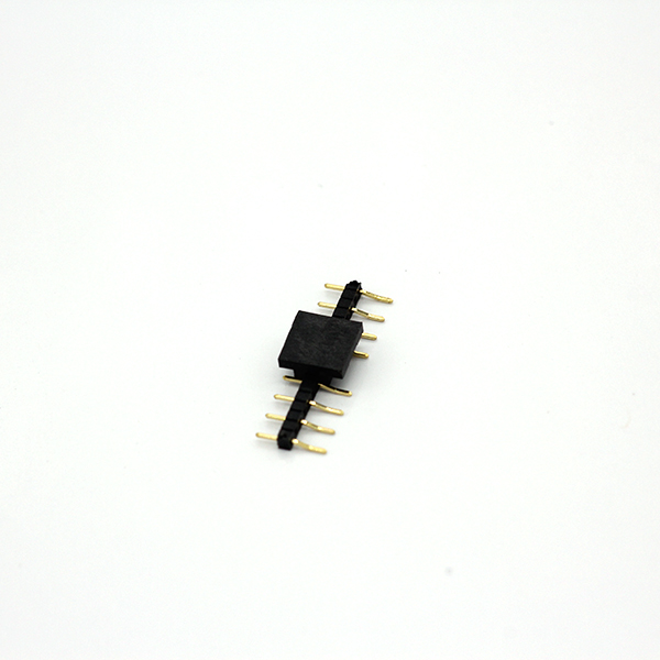 1.0 Single row recumbent affixed pin connector