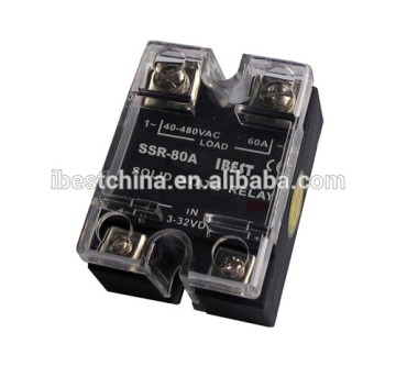 AC & DC Solid State Relay 80A SSR, Single Phase Solid State Relay Replace Crydom SSR (IBEST)