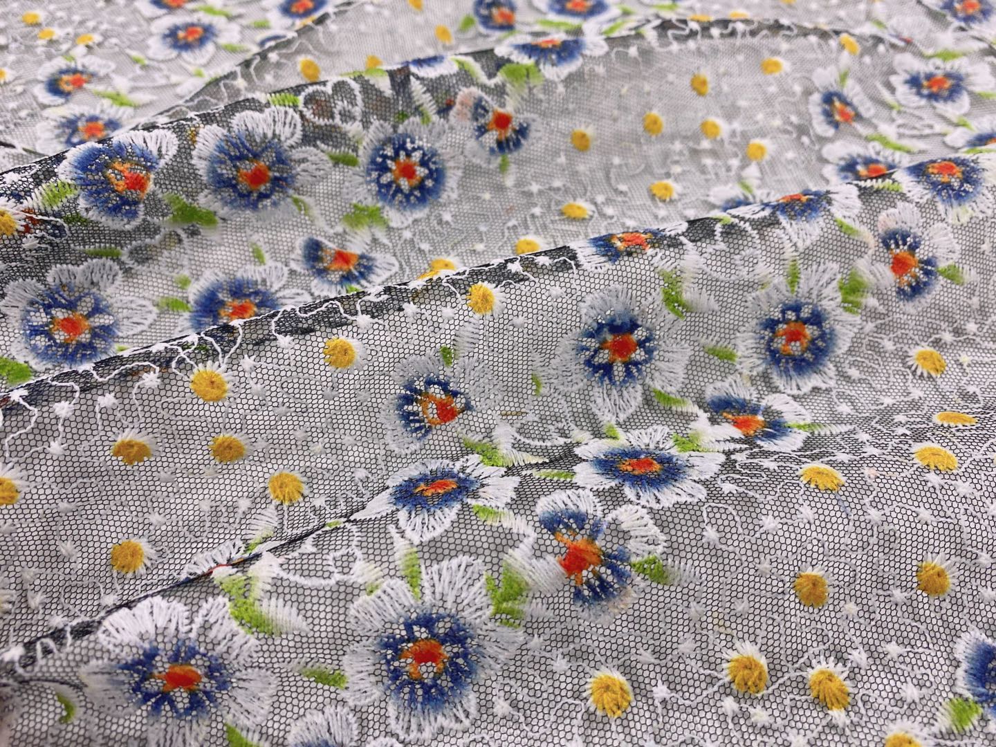 Exquisite Printed Embroidery Fabric