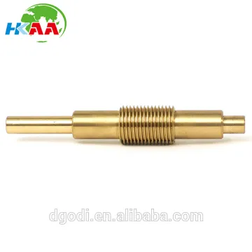 High Precision CNC Machining Telescope Brass Worm Shaft