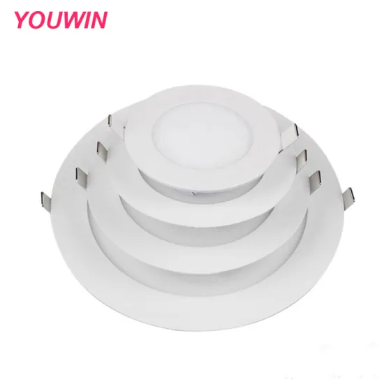 YOUWIN 3W Ultra Slim LED Panel Light - Modern Square Flat LED Ceiling Panel for Office, Hospital, Bedroom, Living Room (24W Plastic)