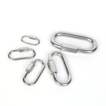 China Stainless steel carabiner with round hole Manufactory
