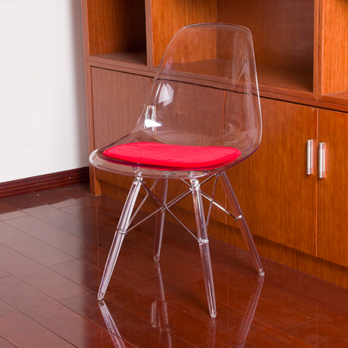 투명한 Eames Armless Chair