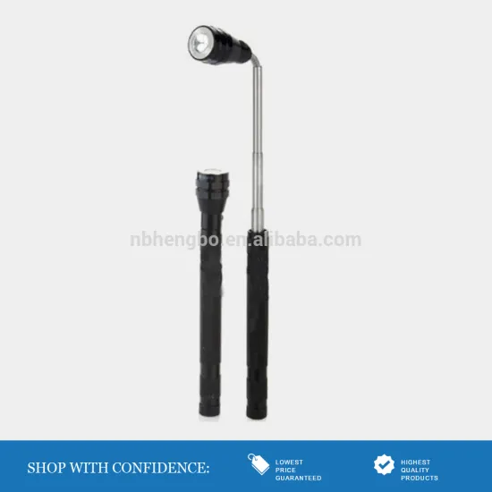 Telescopic LED Flashlight Magnetic Head and Base
