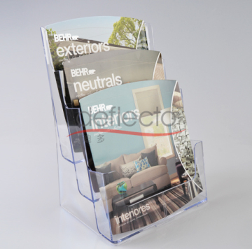 3 Tiers Tabletop Brochure Holder/Magazine Holder/Countertop Brochure Holder
