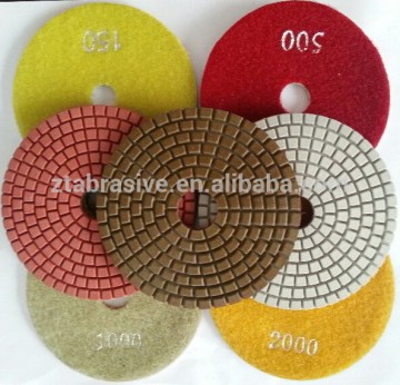 Resin Bonded Sunflower Polish Floor Concrete Wet Dry Diamond Pad