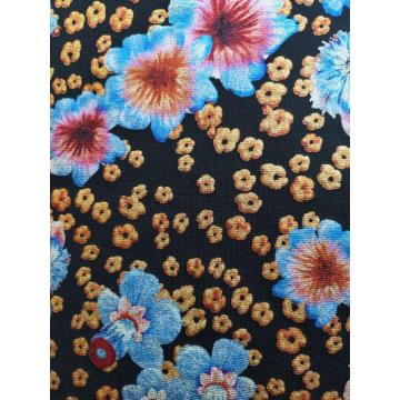 Poly Rayon Span Ponte Roma with Foil