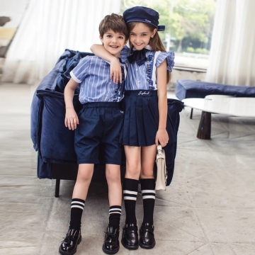 AOSHI School uniform elastic waist skirt school uniform pants school uniforms kids