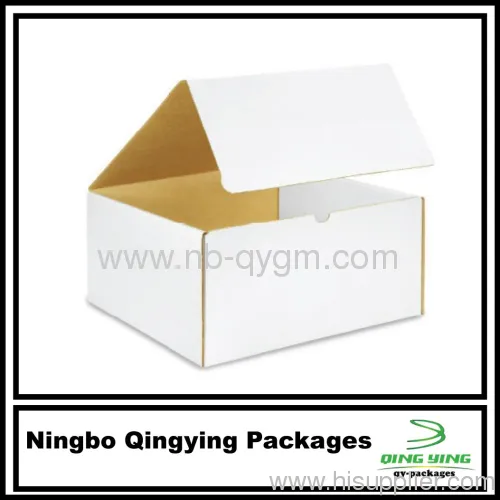 White Corrugated Die Cut Boxes Fefco0421 Overlap 