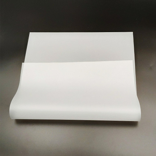 300*500 mm folha de PLA degradável 90mic para sobreposição de cartão