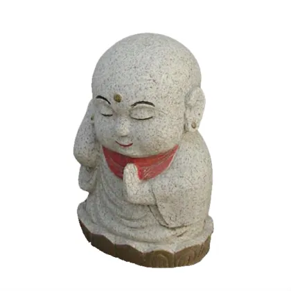 stone monk statue
