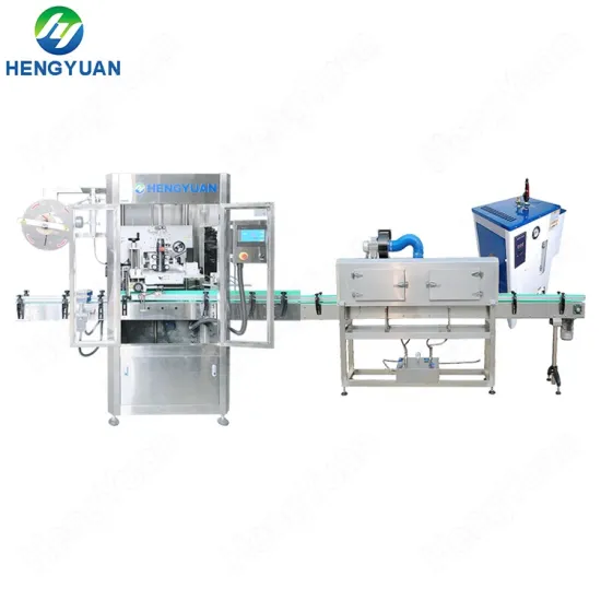 Automatic Air Freshener Bottle Labeling Machine with Steam Shrink Oven