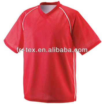 Reversible Jersey, 100% Polyester Tricot Mesh, Contrast Color Piping