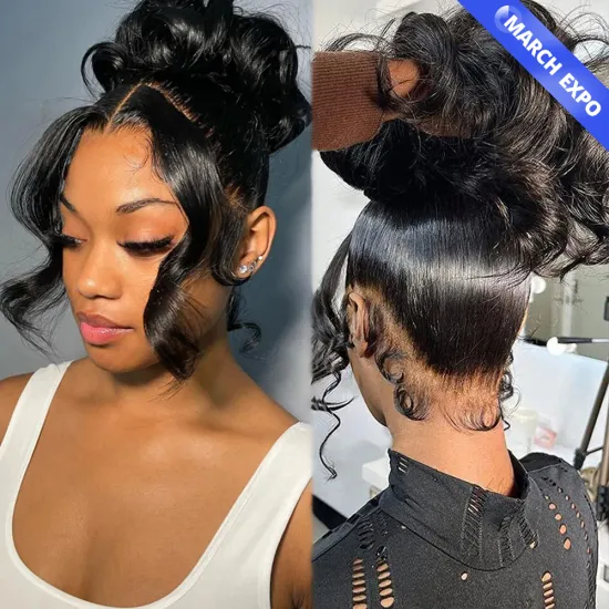GS Bone Straight Glueless 360 Full HD Frontal Wig with Virgin Raw Brazilian Human Hair