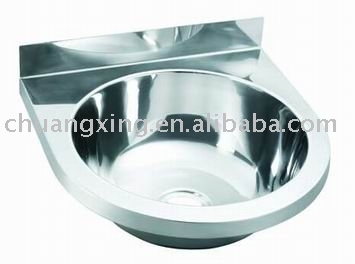 Semicircle stainless steel washbasin