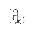 Stainless Steel Black Handmade Kitchen Water Faucet