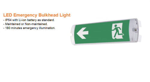 Led Bulkhead Emergency Exit Sign, High Quality Led Bulkhead Emergency ...
