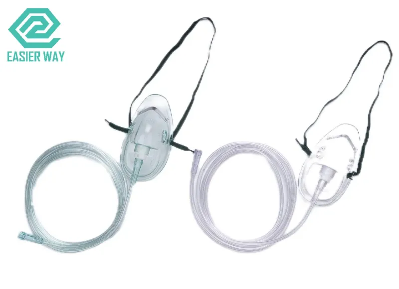 Disposable Medical PVC Oxygen Mask for Adult Use