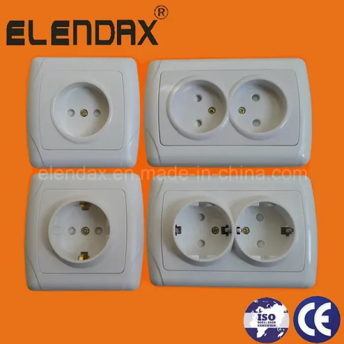 Soket Dinding Flush Mounted Gaya Eropa (Seri F3000)