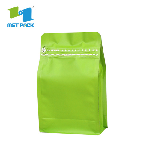 Bolsas de café com papel kraft de papel alumínio biodegradável, bolsa de comida de alumínio Kraft