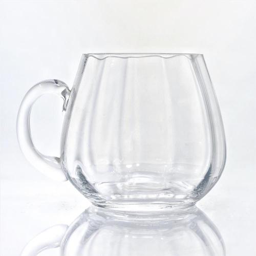 Drinking Glasses transparent glass coffee mugs with handle Factory