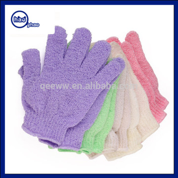 Yhao Brand Body Scrubber Exfoliating Nylon/Polyester Bath Sponge in the Form of Gloves for Bath